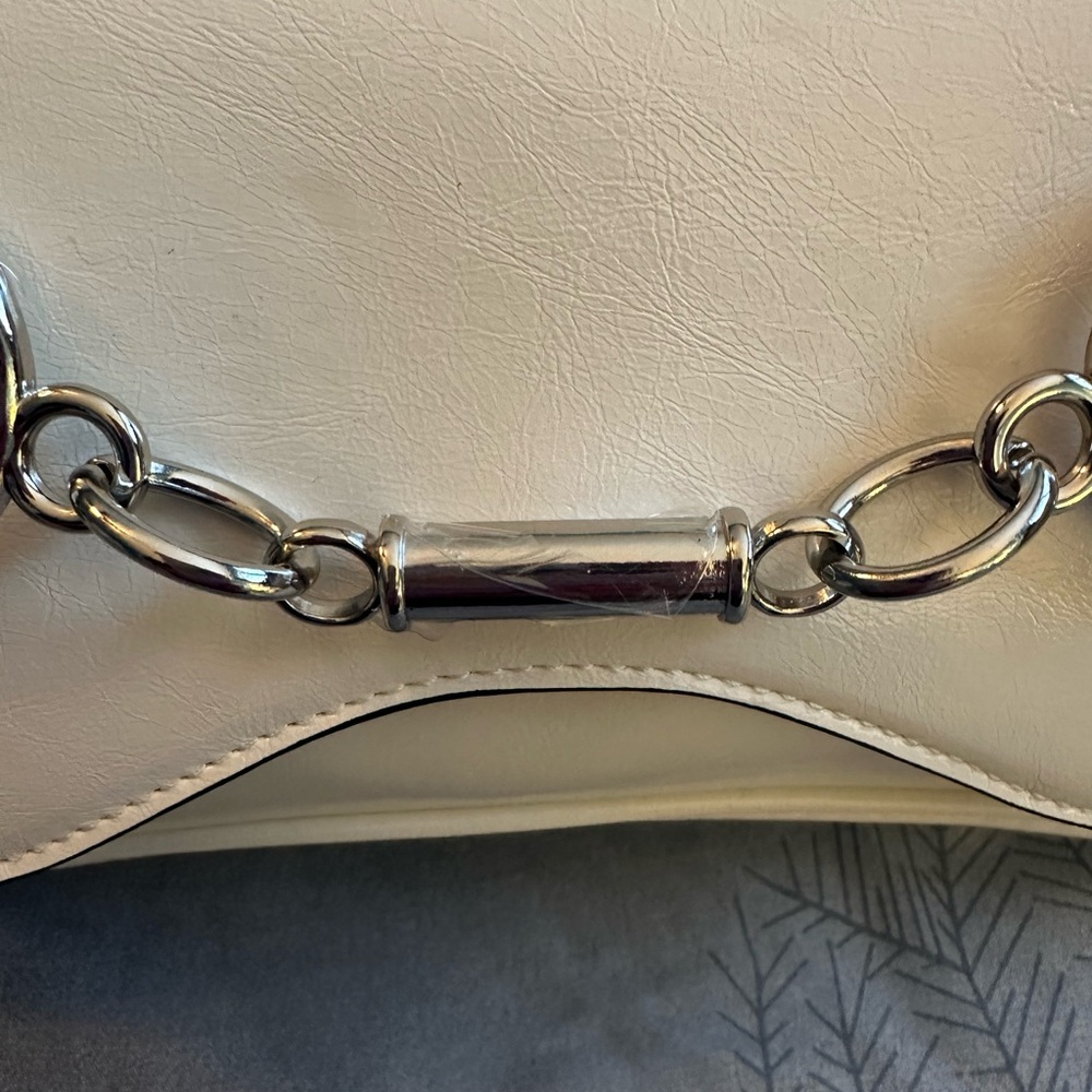 NWTS Paris Hilton Rider Large Baguette Handbag w/silver horsebit hardware - Picture 7 of 11